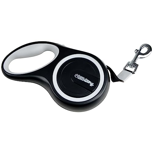 Einziehbare Leine, max. 50 kg, 8 m, Kunststoff, Größe L, 20,8 x 11,6 x 4,4 cm, Weiß/Schwarz Einziehbare Leine, max. 50 kg, 8 m, Kunststoff, Größe L, 20,8 x 11,6 x 4,4 cm, Weiß/Schwarz von LOVE STORY
