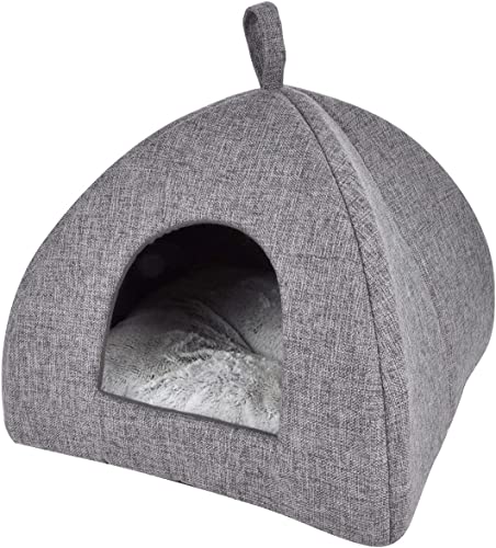 Hundehütte, Polyester, 40 x 40 x 35 cm, Cocoon, Anthrazit von LOVE STORY
