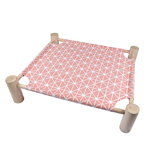 LOVE STORY, Hängematte mit Füßen aus Holz, Polyester, 53 x 48 x 13 cm, Boho Katze, Rosa LOVE STORY, Hängematte mit Füßen aus Holz, Polyester, 53 x 48 x 13 cm, Boho Katze, Rosa von LOVE STORY