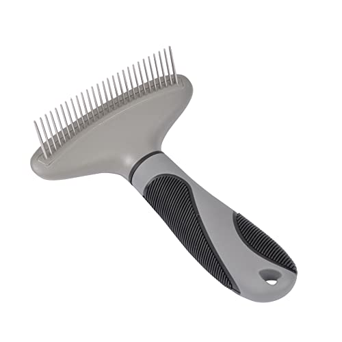 LOVE STORY Kamm mit langem Griff, ergonomischer Griff, 15 cm, Grau/Schwarz von LOVE STORY