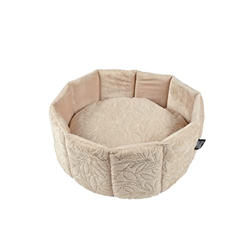 Love Story, Korb rund Polyester D 38 x H 16 cm Boho Cat Natur von Love Story