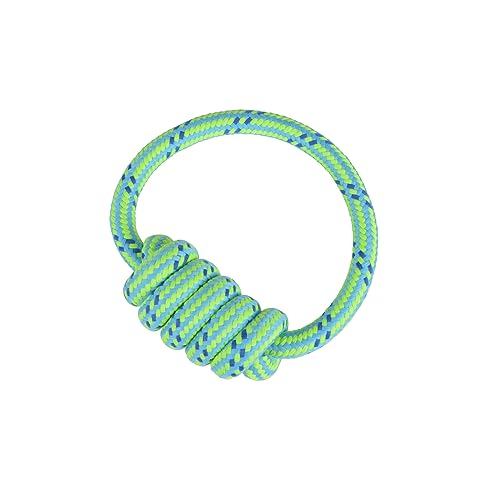 Love Story Spielzeug Seil Griff mit Schleife Baumwolle D18 x H 5,5 cm Blau von Love Story