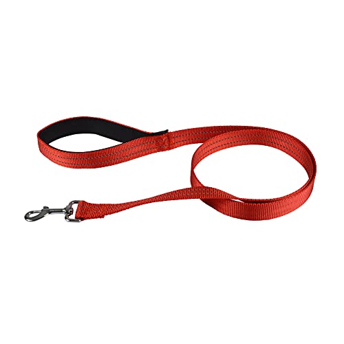 Leine, Komfortgriff, Polyester, mit reflektierenden Nähten, 120 cm, Rot Leine, Komfortgriff, Polyester, mit reflektierenden Nähten, 120 cm, Rot von LOVE STORY