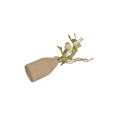 Love Story, Spielzeug aus Karton und Hanfschnur, Durchmesser 3,5 x 12,5 cm, Wellenmuster Love Story, Spielzeug aus Karton und Hanfschnur, Durchmesser 3,5 x 12,5 cm, Wellenmuster von Love Story