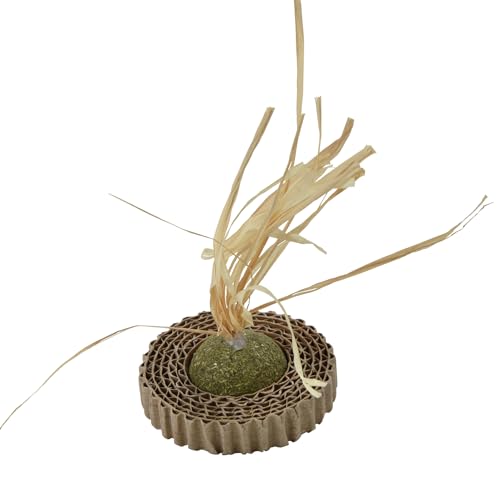 Love Story, Spielzeug mit Katzenminze und gewelltem Karton, Durchmesser 6,5 x 13 cm Love Story, Spielzeug mit Katzenminze und gewelltem Karton, Durchmesser 6,5 x 13 cm von Love Story