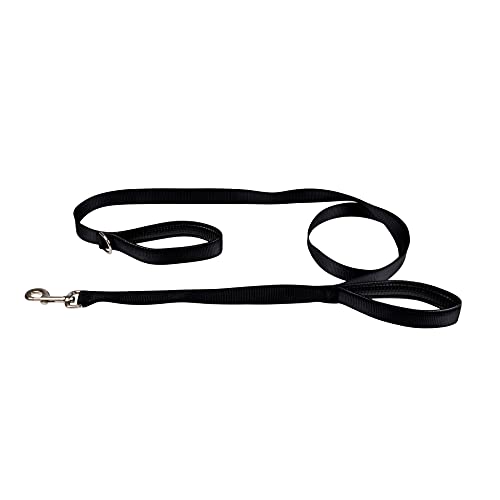 Trainingsleine mit Zwei Griffen, Polyester, 60 bis 190 cm, Schwarz Trainingsleine mit Zwei Griffen, Polyester, 60 bis 190 cm, Schwarz von LOVE STORY