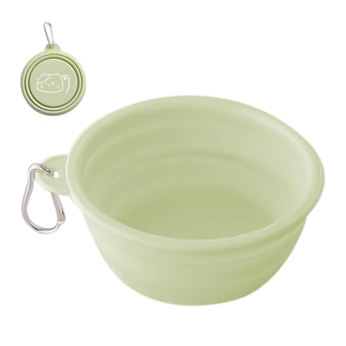 Faltbarer Hundenapf | Faltbare Futternäpfe für Haustiere | Faltbare Schalen zum Füttern von Hunden & Katzen | Pet Adventure Companion Gießkanne mit Karabiner Pet Adventure Companion für den von LOVEMETOO