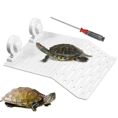 Ruheplattformen für Schildkröten, Rampenplattformen für Schildkröten | Tankleiter für Reptilien, Terrasse zur Erholung – Waschbecken-Dock für Aquarien, Terrasse von LOVEMETOO