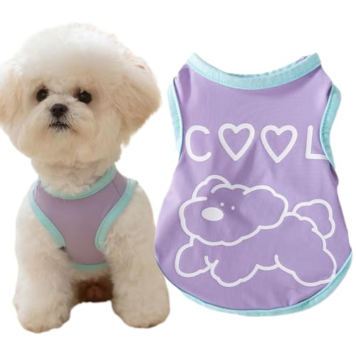 Sommerkleidung für Hunde, Sommerhemd für Hunde | Weiches und atmungsaktives Hundehemd, Kühlweste für Hunde, Chihuahua-Kleidung, Sonnenschutzhemd für kleine Hunde, p von LOVEMETOO