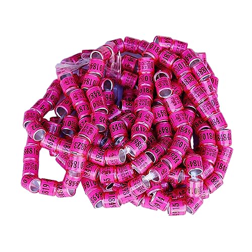 LOVIVER 100 Stück Taubenfußbänder, Taubenbeinringe, langlebig, Vogel 2024, leicht, tragbar, nummeriert, 8 mm, für Küken, Turteltauben, Wachteln, Zwergfinken, ROSA LOVIVER 100 Stück Taubenfußbänder, Taubenbeinringe, langlebig, Vogel 2024, leicht, tragbar, nummeriert, 8 mm, für Küken, Turteltauben, Wachteln, Zwergfinken, ROSA von LOVIVER