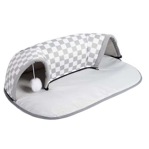 LOVIVER 2-in-1-Katzenbett, Spieltunnel, faltbar, weicher Katzentunnel, interaktives Spielzeug mit Abnehmbarer Matte für Frettchen, Hunde, Kaninchen, Katzen, l LOVIVER 2-in-1-Katzenbett, Spieltunnel, faltbar, weicher Katzentunnel, interaktives Spielzeug mit Abnehmbarer Matte für Frettchen, Hunde, Kaninchen, Katzen, l von LOVIVER