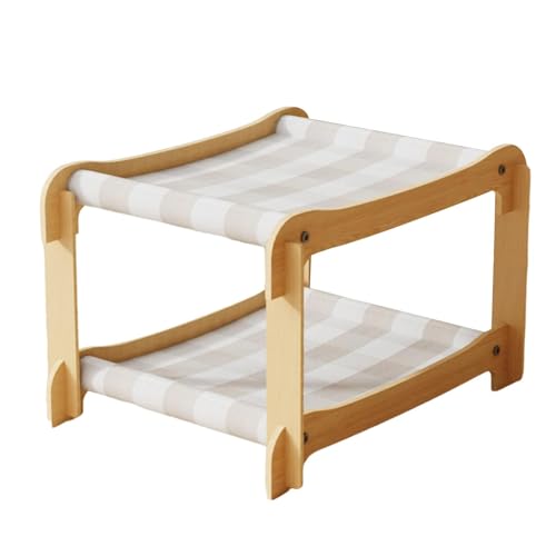 LOVIVER 2-lagiges Katzenhängemattenbett aus, erhöhtes Hängebett, pflegeleicht, Heimtierbedarf, Heimdekoration, modern, für Katzenmöbel im Innenbereich LOVIVER 2-lagiges Katzenhängemattenbett aus, erhöhtes Hängebett, pflegeleicht, Heimtierbedarf, Heimdekoration, modern, für Katzenmöbel im Innenbereich von LOVIVER