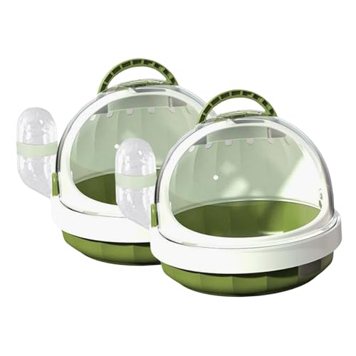 LOVIVER 2-teiliger Hamster-Tragekoffer, Käfig, Hamster-Reiseträger, praktischer tragbarer Kleintier-Tragekäfig für Zwerghamster im Freien, Grün LOVIVER 2-teiliger Hamster-Tragekoffer, Käfig, Hamster-Reiseträger, praktischer tragbarer Kleintier-Tragekäfig für Zwerghamster im Freien, Grün von LOVIVER