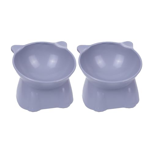 LOVIVER 2X geneigter, erhöhter Katzennapf, Haustiernapf, Katzenfutter- und Wassernapf-Set für Katzen, Nackenschutz, Anti-Erbrechen, erhöhte Katzennäpfe LOVIVER 2X geneigter, erhöhter Katzennapf, Haustiernapf, Katzenfutter- und Wassernapf-Set für Katzen, Nackenschutz, Anti-Erbrechen, erhöhte Katzennäpfe von LOVIVER
