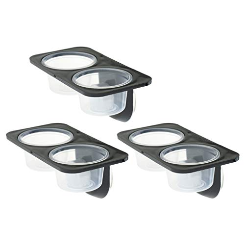 LOVIVER 3X Reptile Feeder Double Feeding Cup mit Saugnapf, Reptile Gecko Feeding Bowl LOVIVER 3X Reptile Feeder Double Feeding Cup mit Saugnapf, Reptile Gecko Feeding Bowl von LOVIVER