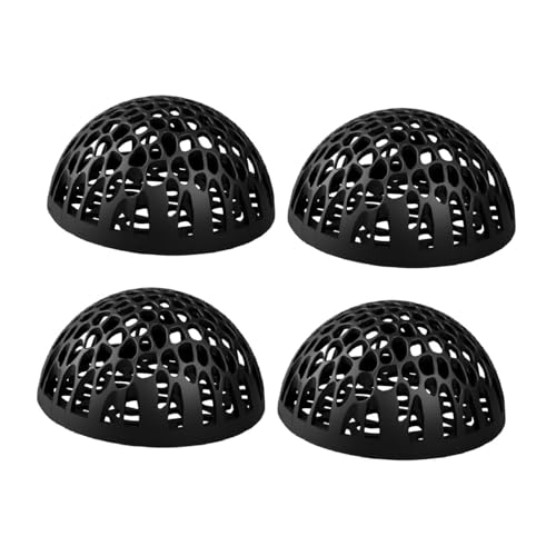 LOVIVER 4X Fisch Tank Cave Shelter Aquarium Hideout Cave Spawning Zucht Rest Verstecken Spielen Decor Aquarium Garnelen Shelter für Garnelen, Schwarz von LOVIVER