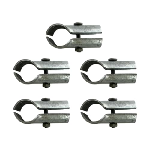 LOVIVER 5X Chain Link Zaun Klemmen Zaun Hardware Easy Installation Praxis Zaunteile Zubehör für Zwinger Gate Home School von LOVIVER