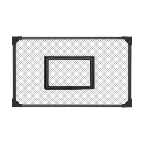LOVIVER Aquarium-Anti-Sprungnetz, DIY-Ersatz mit Fenster, einfach einzurichten, zuschneidbar, 5 mm Loch, feines Netz, Schutzdeckel für Aquarium, 90x45cm von LOVIVER