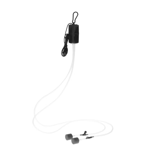 LOVIVER Aquarium-Luftpumpe, doppelter Auslass, leungsstarke, kleine, hocheffiziente USB-Sauerstoffpumpe, Sauerstoffpumpe, Schwarz LOVIVER Aquarium-Luftpumpe, doppelter Auslass, leungsstarke, kleine, hocheffiziente USB-Sauerstoffpumpe, Sauerstoffpumpe, Schwarz von LOVIVER