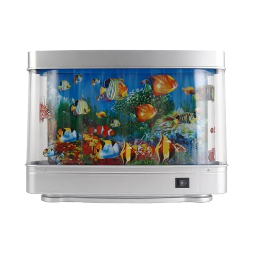 LOVIVER Aquarium dekorative Lampe künstliche Tropische Landschaft LED-Leuchten Nachtlicht für Schlafzimmer Wohnzimmer Desktop von LOVIVER