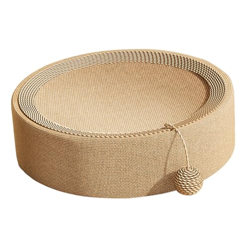 LOVIVER Cat Scratcher Lounge Bed Rest Grinding Claw Round Kitty Sofa Furniture Protection Non Slip Couch Cat Scratching Board von LOVIVER
