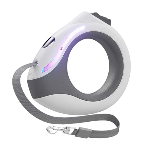LOVIVER Einziehbare Leine, robuste Leine für kleine und mittelgroße Hunde, ausziehbar, Nylonband für Training, Spielplatz, Hinterhof, Joggen, Weiß LOVIVER Einziehbare Leine, robuste Leine für kleine und mittelgroße Hunde, ausziehbar, Nylonband für Training, Spielplatz, Hinterhof, Joggen, Weiß von LOVIVER