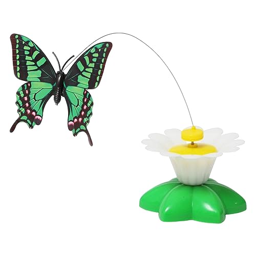 LOVIVER Elektrischer automatisch rotierender Schmetterling, Katzen-Teaser-Kratzspielzeug, fliegendes Spielzeug, Bereicherungsspielzeug, interaktives Spielzeug von LOVIVER