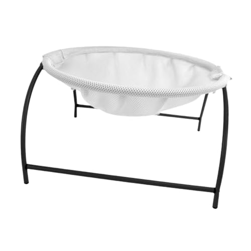 LOVIVER Erhöhtes Katzenbett, erhöhtes Katzenbettsofa mit Eisenrahmen, tragbare, Bequeme Ruhemöglichkeit, abnehmbares Hängenest für Haustiere, Weiß LOVIVER Erhöhtes Katzenbett, erhöhtes Katzenbettsofa mit Eisenrahmen, tragbare, Bequeme Ruhemöglichkeit, abnehmbares Hängenest für Haustiere, Weiß von LOVIVER