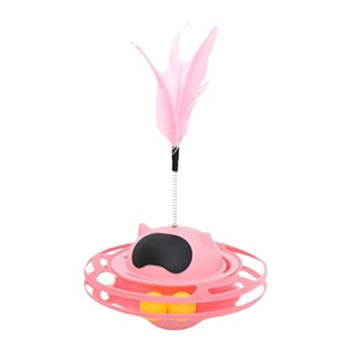 LOVIVER Feder-Katzen-Training, selbstspielend, um 360° drehbar, Heimtierbedarf für Katzen, Katzen-Übungsspielzeug, Kätzchen, Katzen-Tumbler-Spielzeug, Rosa LOVIVER Feder-Katzen-Training, selbstspielend, um 360° drehbar, Heimtierbedarf für Katzen, Katzen-Übungsspielzeug, Kätzchen, Katzen-Tumbler-Spielzeug, Rosa von LOVIVER