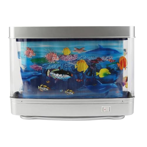 LOVIVER Fisch Aquarium dekorative Lampe Dekoration Ansichten bewegen Marine Aquarium dekorative Lampe für Partys Kinderzimmer Desktop Home von LOVIVER