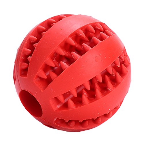 LOVIVER Futterball Snackball Hundeball Hundespielzeug befüllbar Leckerli-Ball Kauspielzeug Gummi Hundespielball für Große und Kleine Hunde, Rot LOVIVER Futterball Snackball Hundeball Hundespielzeug befüllbar Leckerli-Ball Kauspielzeug Gummi Hundespielball für Große und Kleine Hunde, Rot von LOVIVER