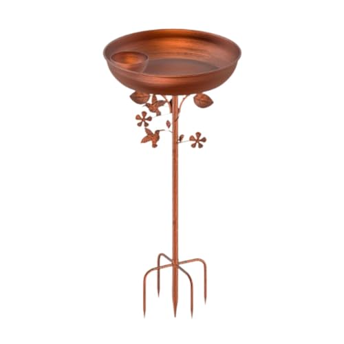 LOVIVER Gartenvogel Badeshof Dekor Eisen Robustes einzigartiges Design mit Pfahl Vogelbad Vogelhäuschen für Outdoor Yards Courtyard Rasen LOVIVER Gartenvogel Badeshof Dekor Eisen Robustes einzigartiges Design mit Pfahl Vogelbad Vogelhäuschen für Outdoor Yards Courtyard Rasen von LOVIVER