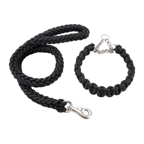 LOVIVER Geflochtene Hundeleine aus Nylonseil, Hundeseil, Hundetrainingsleine zum Laufen im Freien, Schwarz LOVIVER Geflochtene Hundeleine aus Nylonseil, Hundeseil, Hundetrainingsleine zum Laufen im Freien, Schwarz von LOVIVER