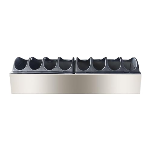 LOVIVER Geflügelfuttertrog, Geflügelfütterungstablett, große Kapazität, kein Abfall, Kükenfütterungsspender, Tränke für Gänse, Hühner, Vögel, 40cmx10cm von LOVIVER