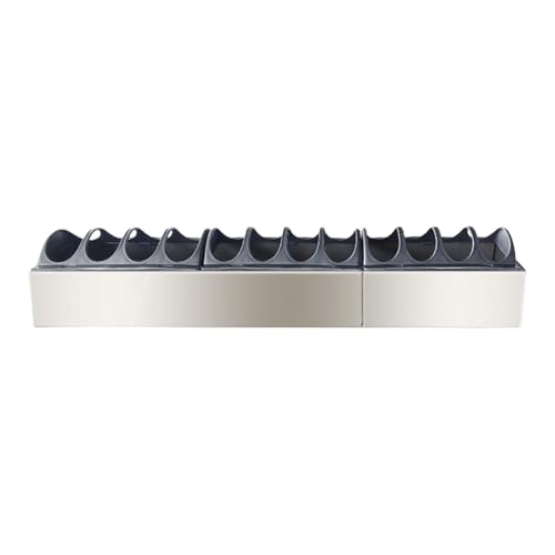 LOVIVER Geflügelfuttertrog, Geflügelfütterungstablett, große Kapazität, kein Abfall, Kükenfütterungsspender, Tränke für Gänse, Hühner, Vögel, 60cmx10cm von LOVIVER