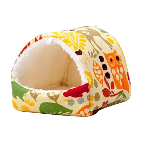 LOVIVER Halbgeschlossenes Hamsternest, Kleintierbedarf, Kleintierbett, Eichhörnchen, Igel, Meerschweinchenbett, Hamster, warme Schlafhöhle, Yellow S LOVIVER Halbgeschlossenes Hamsternest, Kleintierbedarf, Kleintierbett, Eichhörnchen, Igel, Meerschweinchenbett, Hamster, warme Schlafhöhle, Yellow S von LOVIVER