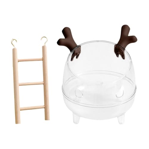 LOVIVER Hamster Sandbades Behälter Hamster Toilette mit Leiter, Lebensraumdekor, Sandbadbox kleines Tier Dusche Versteck für Rennmäuse, Braun LOVIVER Hamster Sandbades Behälter Hamster Toilette mit Leiter, Lebensraumdekor, Sandbadbox kleines Tier Dusche Versteck für Rennmäuse, Braun von LOVIVER