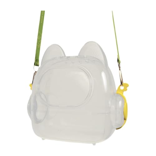 LOVIVER Hamster-Transportkäfig, Chinchilla-Käfig, Reisen, transparenter Hamster-Reisekäfig, Tragetasche für Kleintiere, für Mäuse, Eichhörnchen von LOVIVER