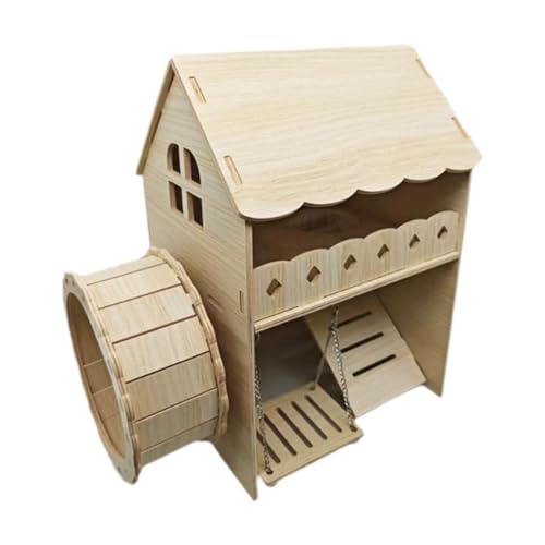 LOVIVER Hamsterhaus mit 2 Etagen, lustige Hütte, Hamsterhütte, Käfigzubehör für Chinchillas, Rennmäuse, Kleintiere LOVIVER Hamsterhaus mit 2 Etagen, lustige Hütte, Hamsterhütte, Käfigzubehör für Chinchillas, Rennmäuse, Kleintiere von LOVIVER