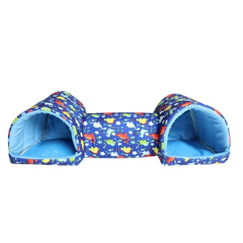 LOVIVER Hamsterversteck, Meerschweinchentunnel, tragbar, atmungsaktiv, Käfigzubehör, Haus, Kleintierhaus für Igel, Eichhörnchen, Blauer Dinosaurier LOVIVER Hamsterversteck, Meerschweinchentunnel, tragbar, atmungsaktiv, Käfigzubehör, Haus, Kleintierhaus für Igel, Eichhörnchen, Blauer Dinosaurier von LOVIVER
