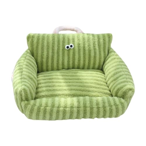 LOVIVER Haustier-Couchbett, Haustier-Schlafkissen, Haustierbett, waschbar, bequemes Haustier-Sofa-Nest, warmes Katzennest für Katzen und Hunde, Green S LOVIVER Haustier-Couchbett, Haustier-Schlafkissen, Haustierbett, waschbar, bequemes Haustier-Sofa-Nest, warmes Katzennest für Katzen und Hunde, Green S von LOVIVER