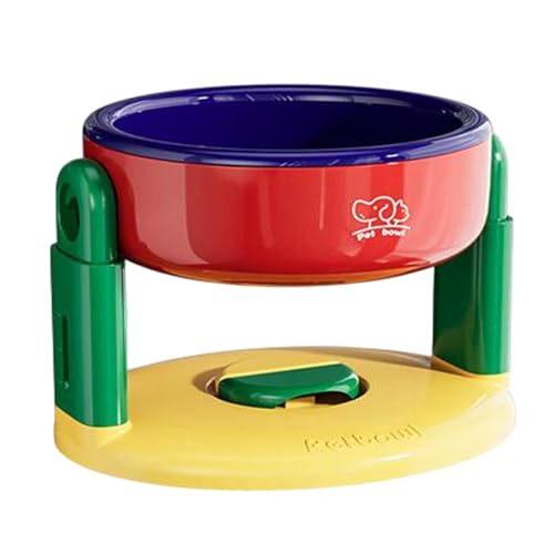 LOVIVER Haustier Feeder Hund Feeding Bowl Welpe Kätzchen Fütterungsschale einfache Reinigung Anti -Schlupf -Saughöhte Katzenschalen Lebensmittelbehälter, Rot von LOVIVER