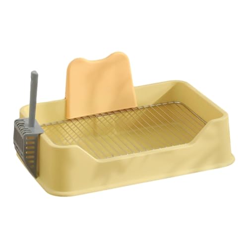 LOVIVER Haustier-Hundetoiletten-Welpen-PIPI-Pad-Halter, Haustier-Katzentoilette für Innenkatzen, Haustier-Zubehör, Welpen-Töpfchen-Tablett, Töpfchen-Tablett, Gelb LOVIVER Haustier-Hundetoiletten-Welpen-PIPI-Pad-Halter, Haustier-Katzentoilette für Innenkatzen, Haustier-Zubehör, Welpen-Töpfchen-Tablett, Töpfchen-Tablett, Gelb von LOVIVER