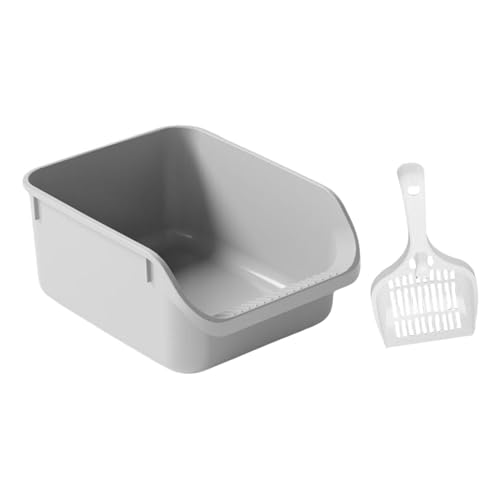 LOVIVER Haustier Katze Toilette Sand Box Kätzchen Toilette Katzenstreu Behälter Tragbare Haustier Liefert Open Top Pet Antihaft Katzentoilette, GRAU LOVIVER Haustier Katze Toilette Sand Box Kätzchen Toilette Katzenstreu Behälter Tragbare Haustier Liefert Open Top Pet Antihaft Katzentoilette, GRAU von LOVIVER