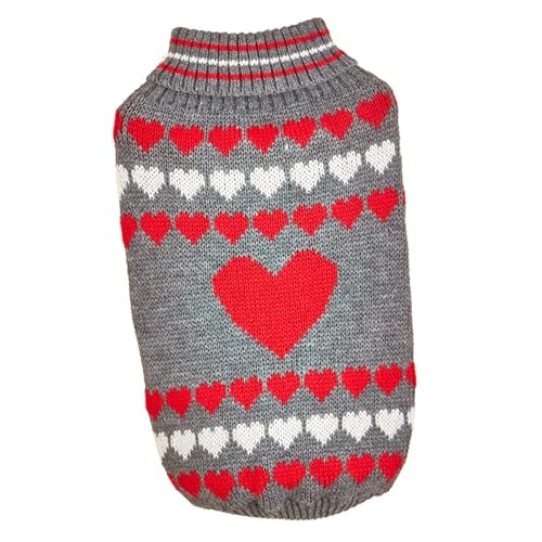 LOVIVER Haustier-Strickwaren, Valentinstag-Hundepullover, Hundekleidung mit Herzmuster, Rollkragenpullover, Urlaubs-Haustierbekleidung für Katzen, Hunde, LOVIVER Haustier-Strickwaren, Valentinstag-Hundepullover, Hundekleidung mit Herzmuster, Rollkragenpullover, Urlaubs-Haustierbekleidung für Katzen, Hunde, von LOVIVER