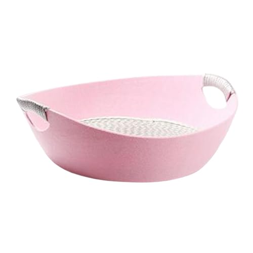 LOVIVER Haustierbett, rundes Haustierbett, leichtes Kätzchen-Beruhigungsbett, Schlaf- und Spielbett für Haustiere, weiches Filz-Haustierbett, Kratzkissen für, ROSA LOVIVER Haustierbett, rundes Haustierbett, leichtes Kätzchen-Beruhigungsbett, Schlaf- und Spielbett für Haustiere, weiches Filz-Haustierbett, Kratzkissen für, ROSA von LOVIVER