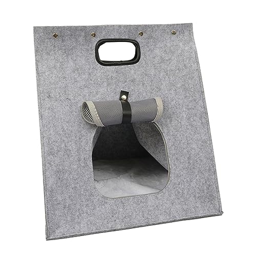 LOVIVER Haustiertransportbox für Katzen, Reisetransportbox, Handtasche, atmungsaktives Netzfenster, 40,6 x 40,6 x 48,3 cm, zusammenklappbare Hundehütte für von LOVIVER