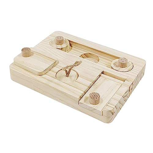 LOVIVER Hölzerne Anreicherung Futtersuchspielzeug Füttern Spielzeug Essen Verstecktes Puzzlespiel Leckerlispender für Ratte Hase Meerschweinchen, Stil z LOVIVER Hölzerne Anreicherung Futtersuchspielzeug Füttern Spielzeug Essen Verstecktes Puzzlespiel Leckerlispender für Ratte Hase Meerschweinchen, Stil z von LOVIVER