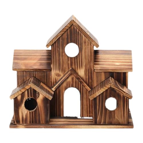LOVIVER Hölzernes Vogelhaus zum Aufhängen, rustikal, kreativ, Vogelkäfig, Nest für Garten, Hof, draußen, Terrasse, Hinterhof LOVIVER Hölzernes Vogelhaus zum Aufhängen, rustikal, kreativ, Vogelkäfig, Nest für Garten, Hof, draußen, Terrasse, Hinterhof von LOVIVER