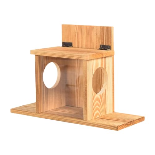 LOVIVER Holz Eichhörnchen -Feeder -Eichhörnchenhaus, leicht zu füllen, stabil, lustig, Vogelhäuschen für Außenwinter -Chipmunk -Feeder für Patios LOVIVER Holz Eichhörnchen -Feeder -Eichhörnchenhaus, leicht zu füllen, stabil, lustig, Vogelhäuschen für Außenwinter -Chipmunk -Feeder für Patios von LOVIVER